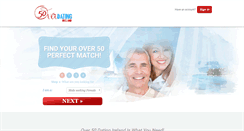 Desktop Screenshot of over50datingireland.com